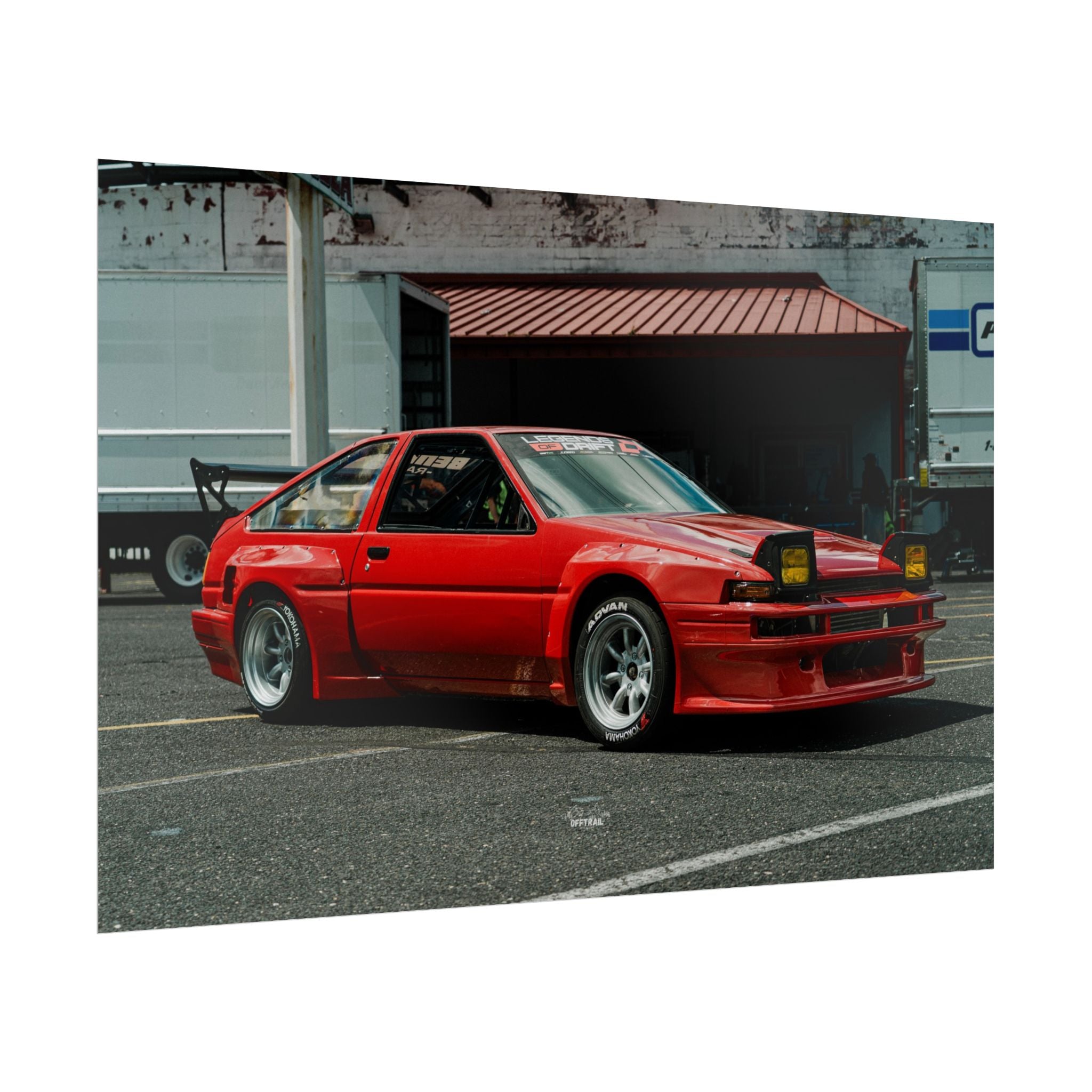 Lola the AE86 - Drifter Movie Car - Rolled Print