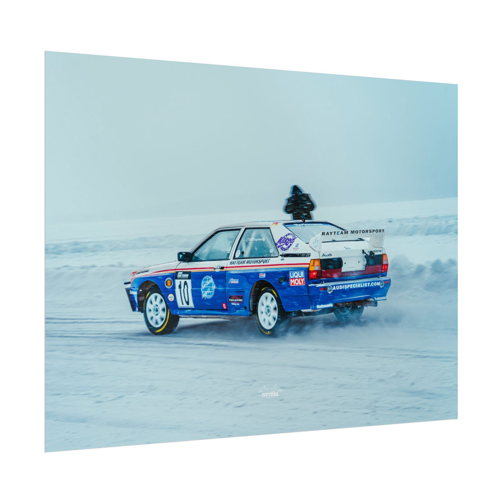 Rayteam Auto Audi Quattro - Ice Rally - Rolled Print