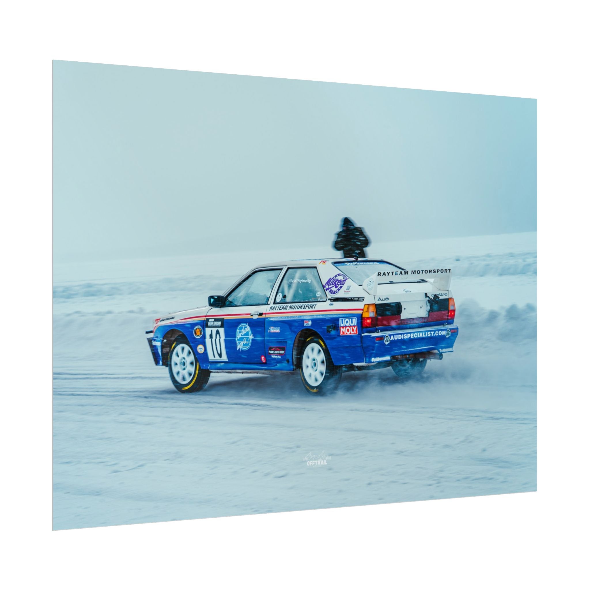 Rayteam Auto Audi Quattro - Ice Rally - Rolled Print