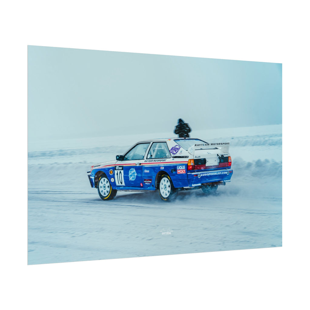 Rayteam Auto Audi Quattro - Ice Rally - Rolled Print