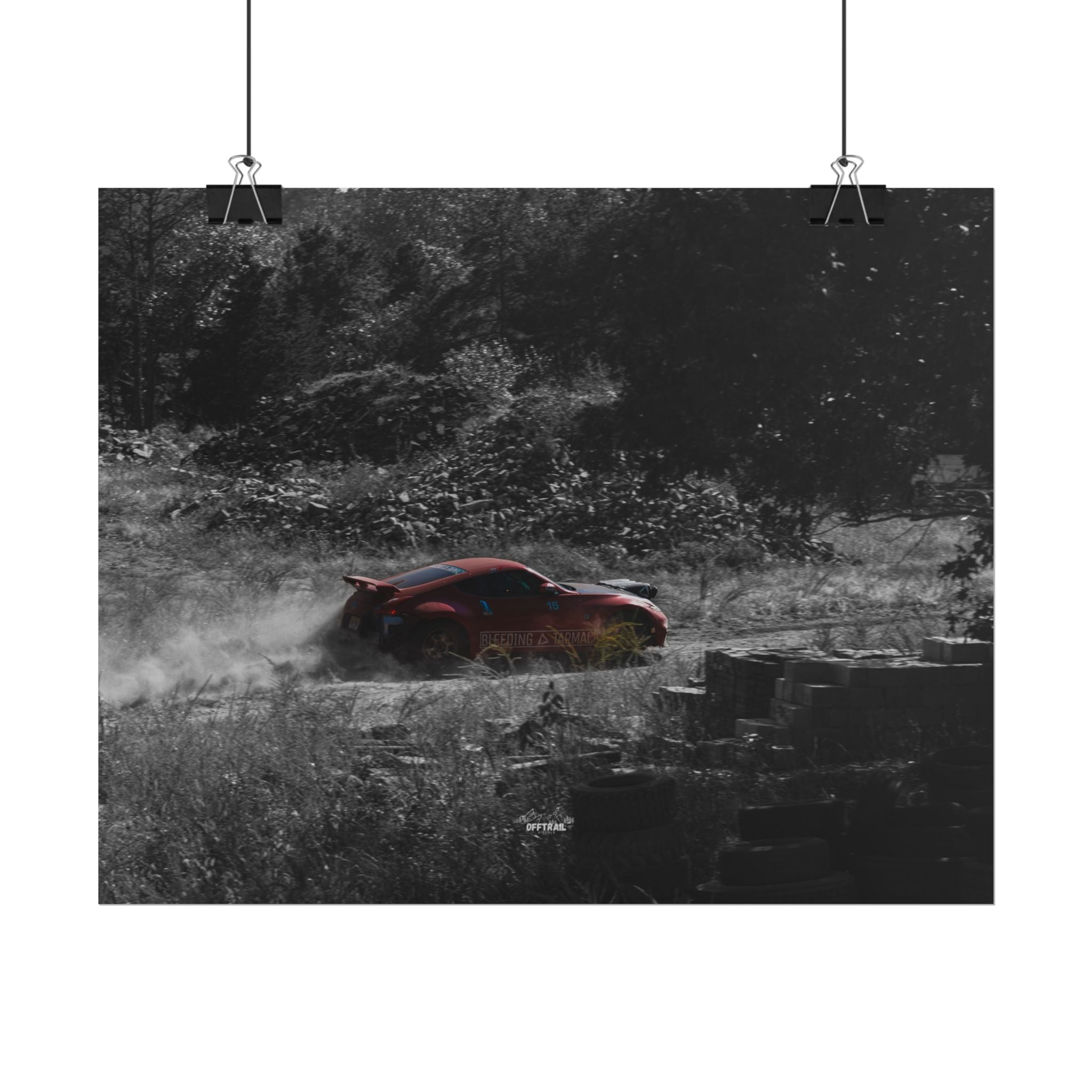 Broken Motorsports Safari 370Z - Dusty Monochrome - Rolled Print