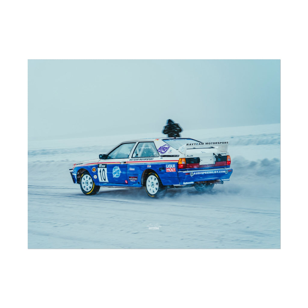 Rayteam Auto Audi Quattro - Ice Rally - Rolled Print