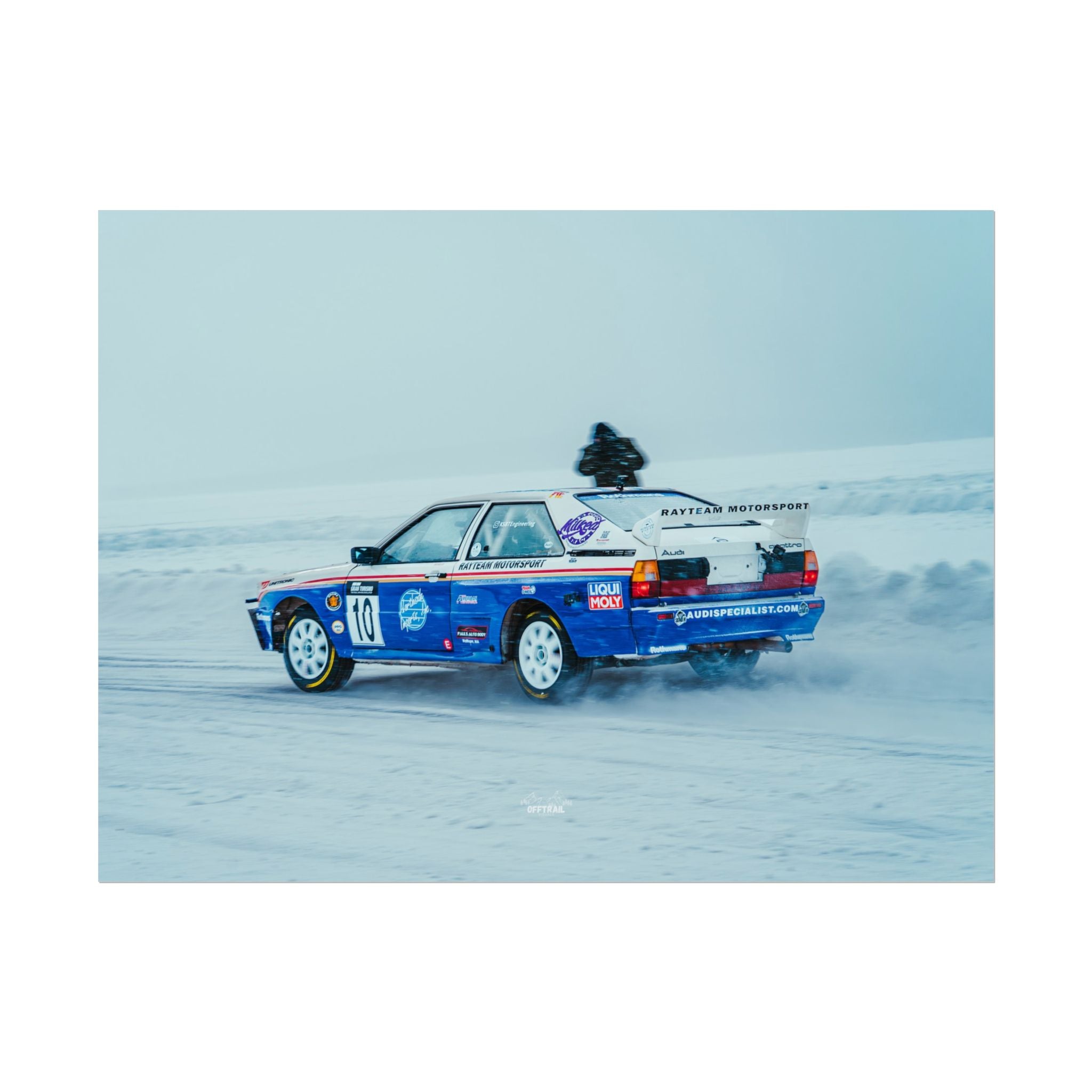 Rayteam Auto Audi Quattro - Ice Rally - Rolled Print