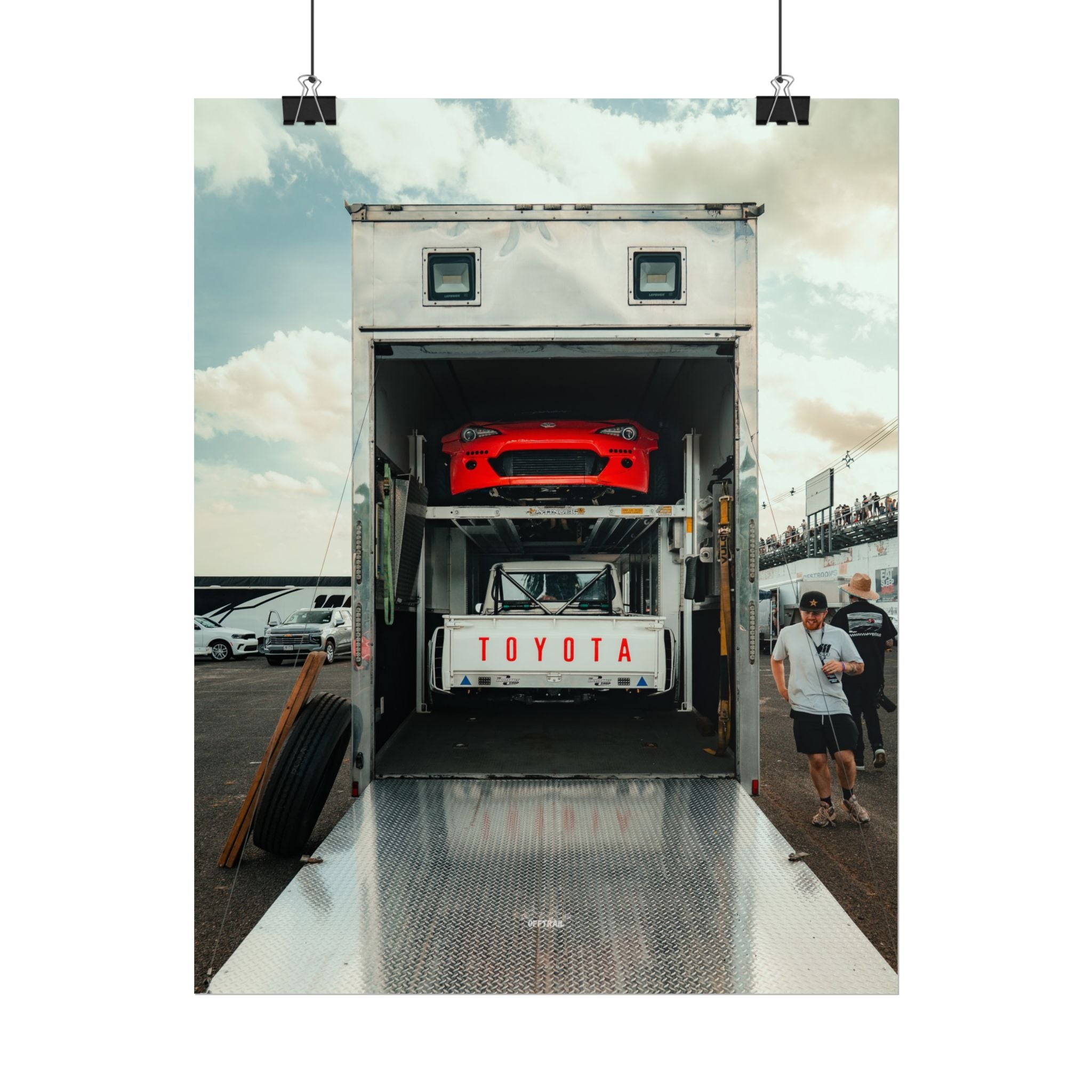 Ryan Tuerck Car Trailer - Rolled Print