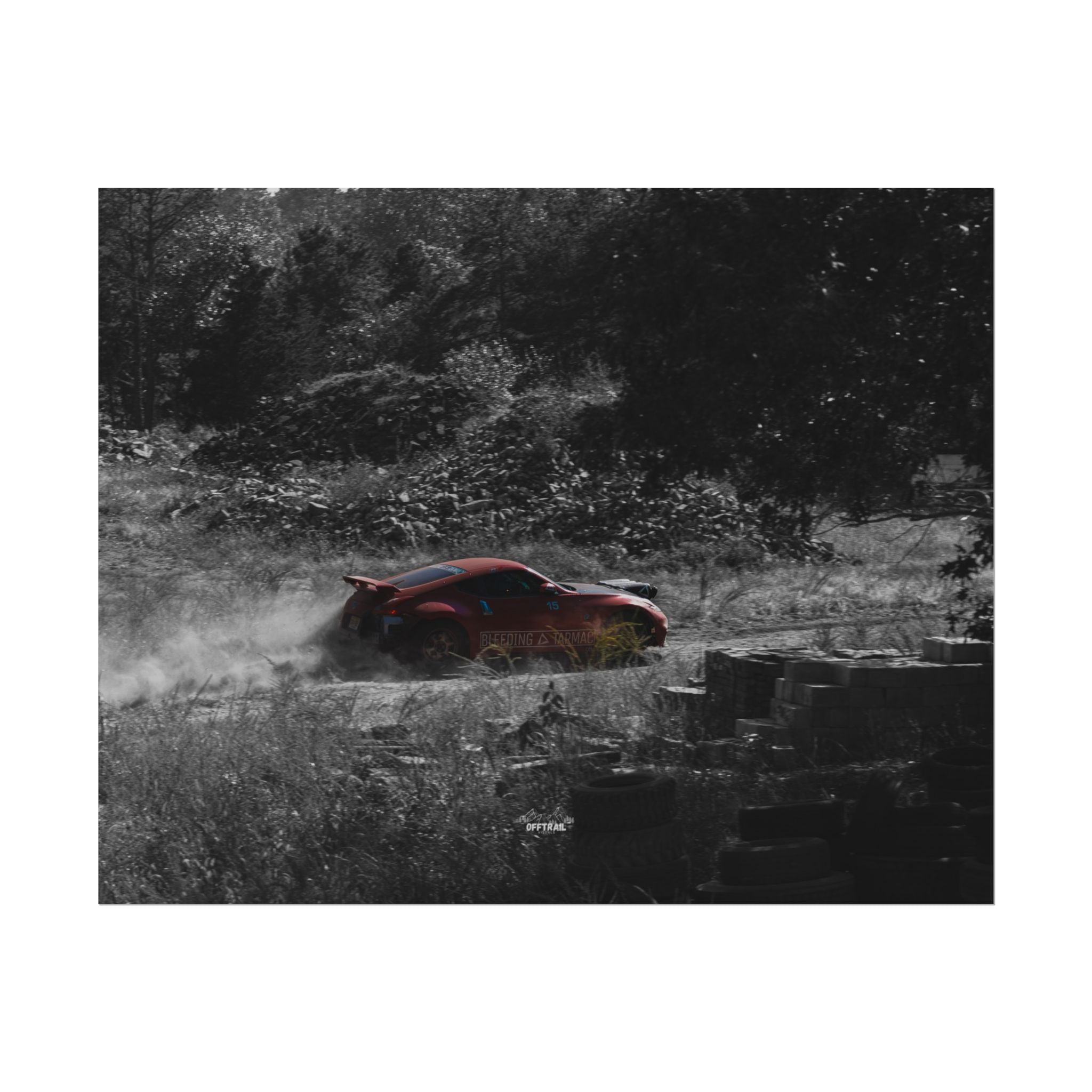 Broken Motorsports Safari 370Z - Dusty Monochrome - Rolled Print