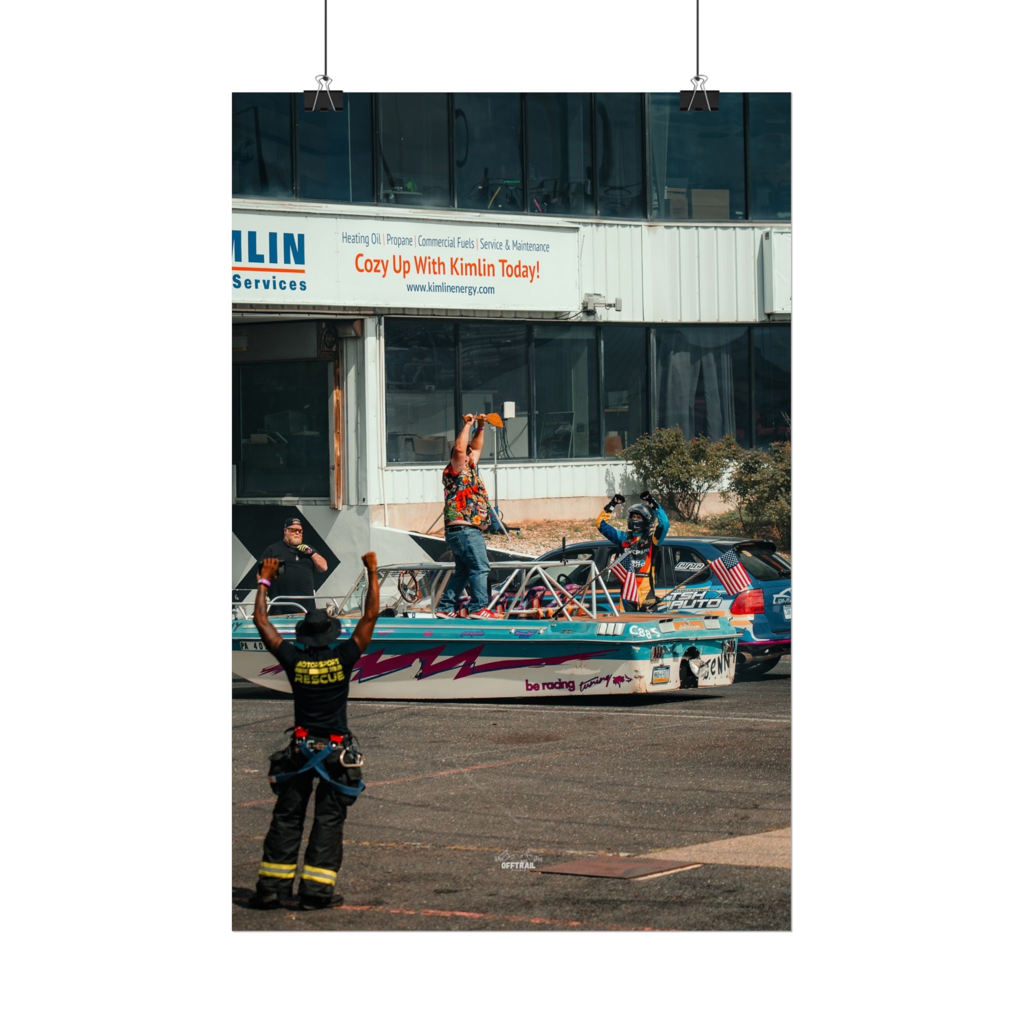 Victory! - Brandon Tothero & Jenny the Drift Boat - Rolled Print