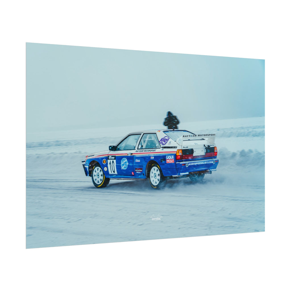 Rayteam Auto Audi Quattro - Ice Rally - Rolled Print