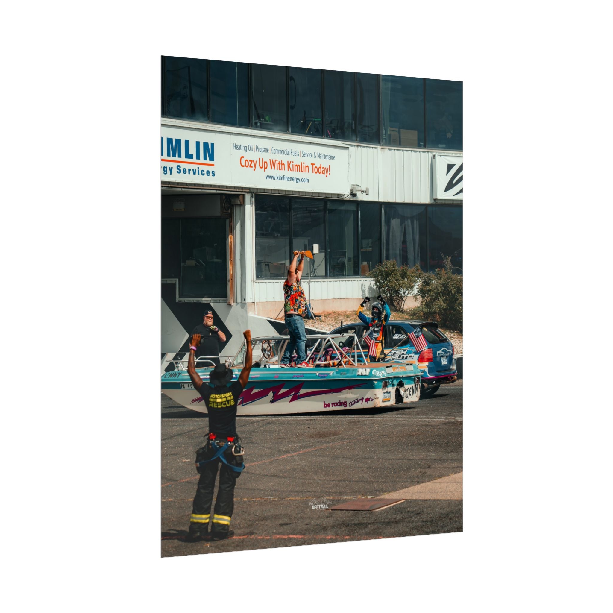 Victory! - Brandon Tothero & Jenny the Drift Boat - Rolled Print