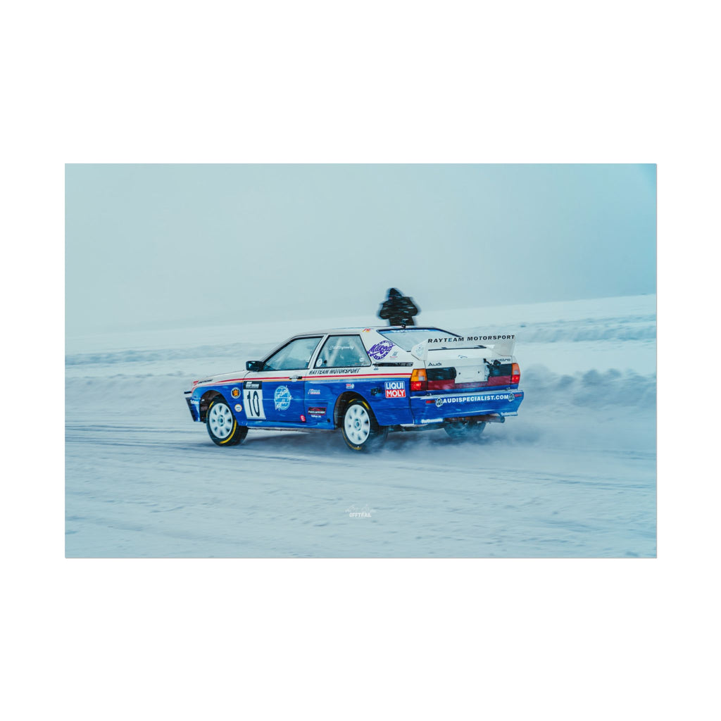 Rayteam Auto Audi Quattro - Ice Rally - Rolled Print