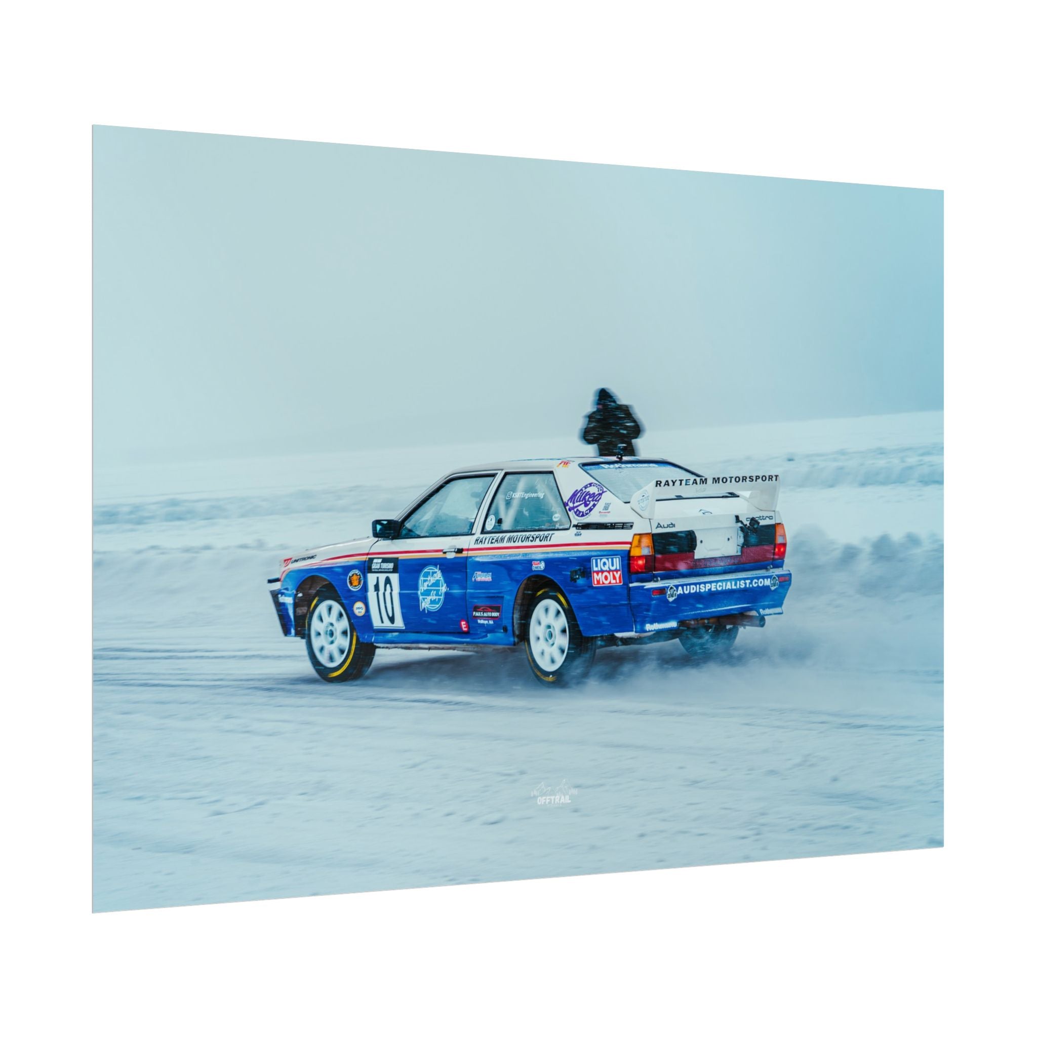 Rayteam Auto Audi Quattro - Ice Rally - Rolled Print