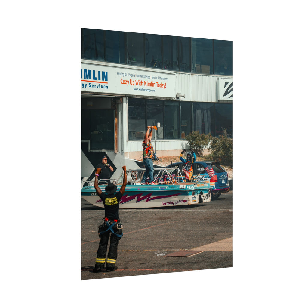 Victory! - Brandon Tothero & Jenny the Drift Boat - Rolled Print