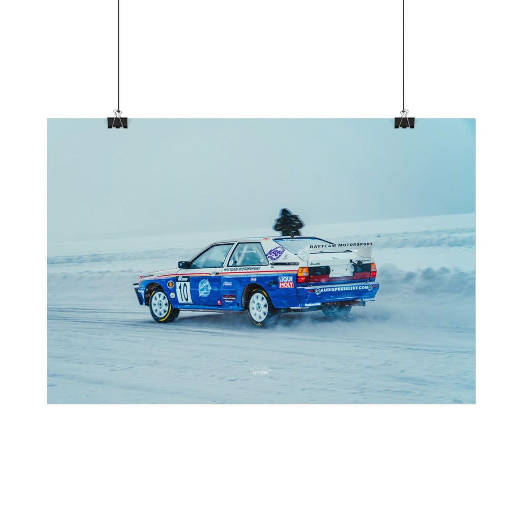 Rayteam Auto Audi Quattro - Ice Rally - Rolled Print