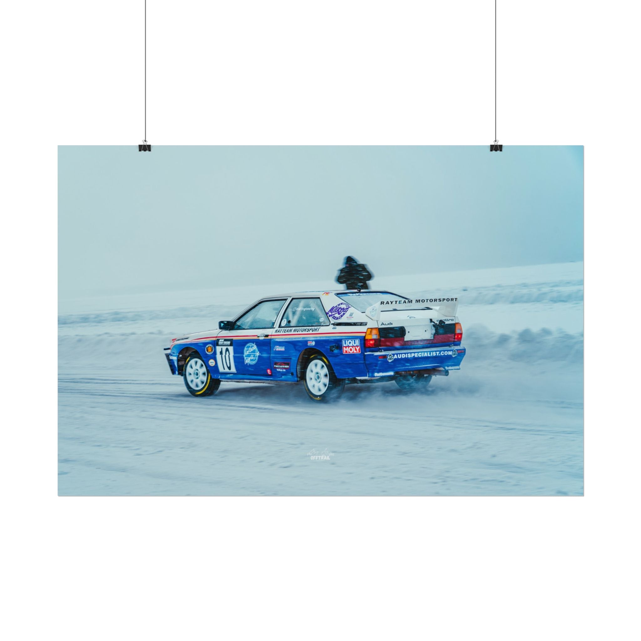 Rayteam Auto Audi Quattro - Ice Rally - Rolled Print