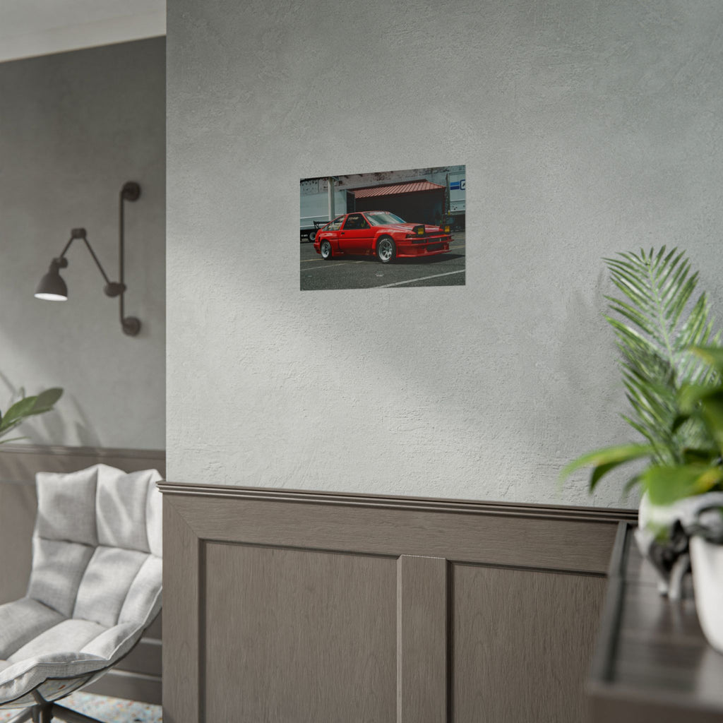 Lola the AE86 - Drifter Movie Car - Rolled Print