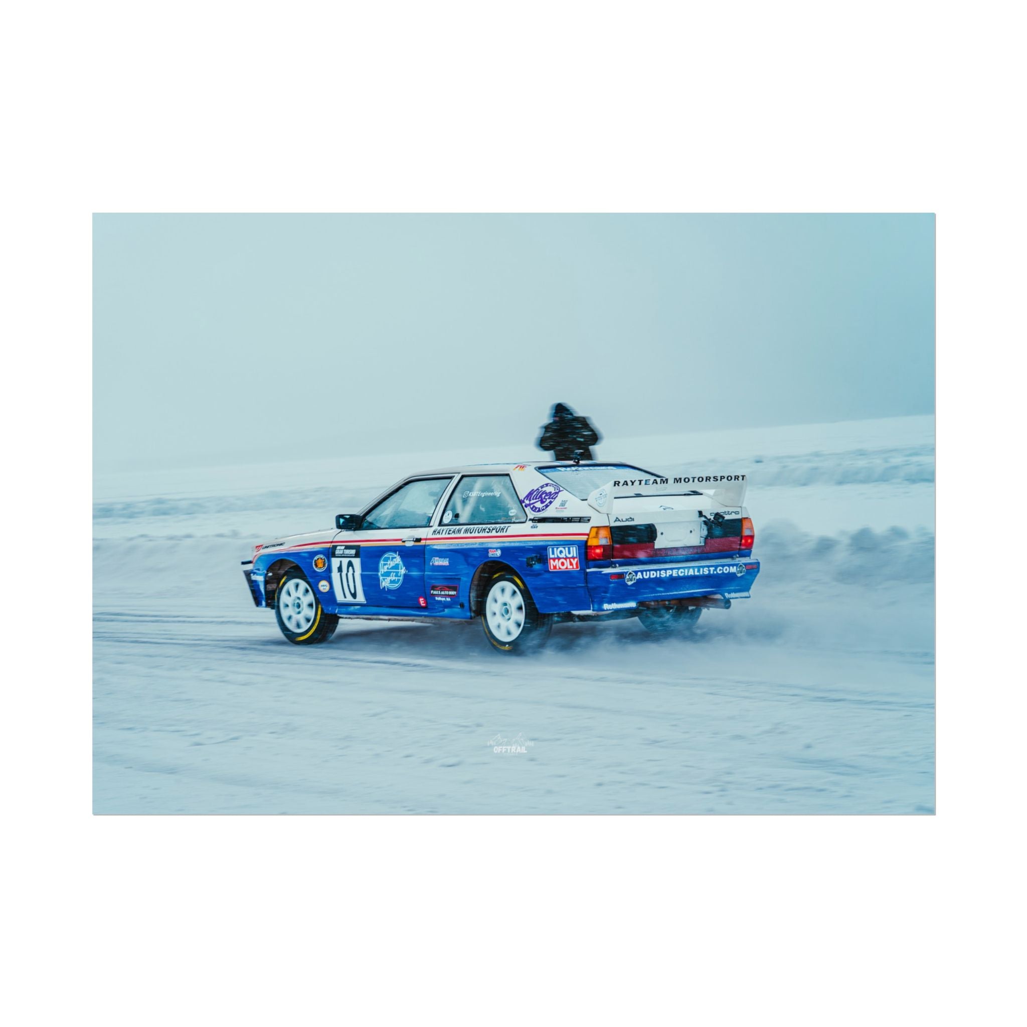 Rayteam Auto Audi Quattro - Ice Rally - Rolled Print