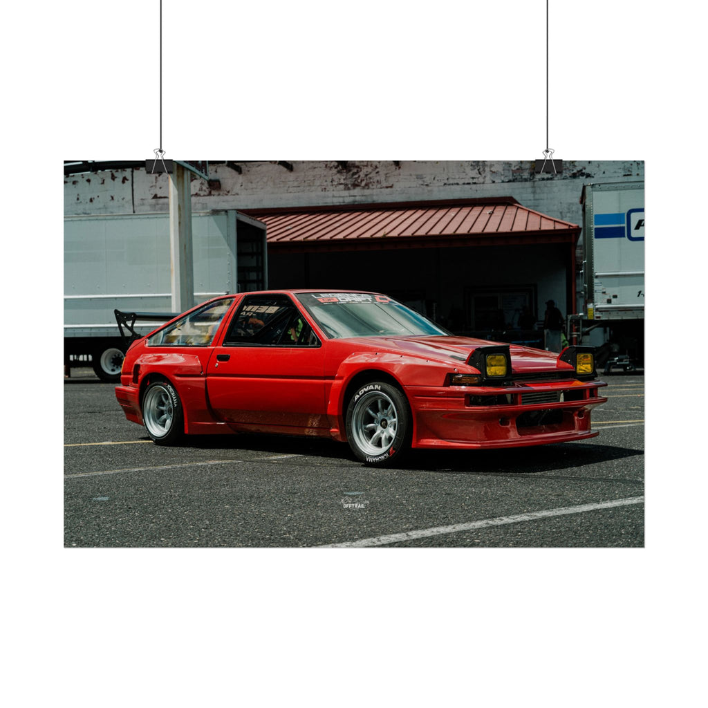 Lola the AE86 - Drifter Movie Car - Rolled Print