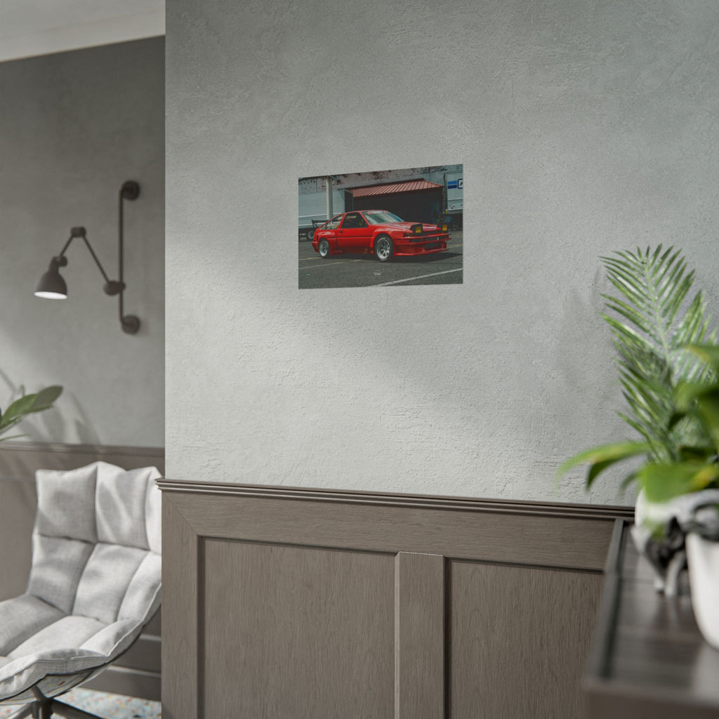 Lola the AE86 - Drifter Movie Car - Rolled Print