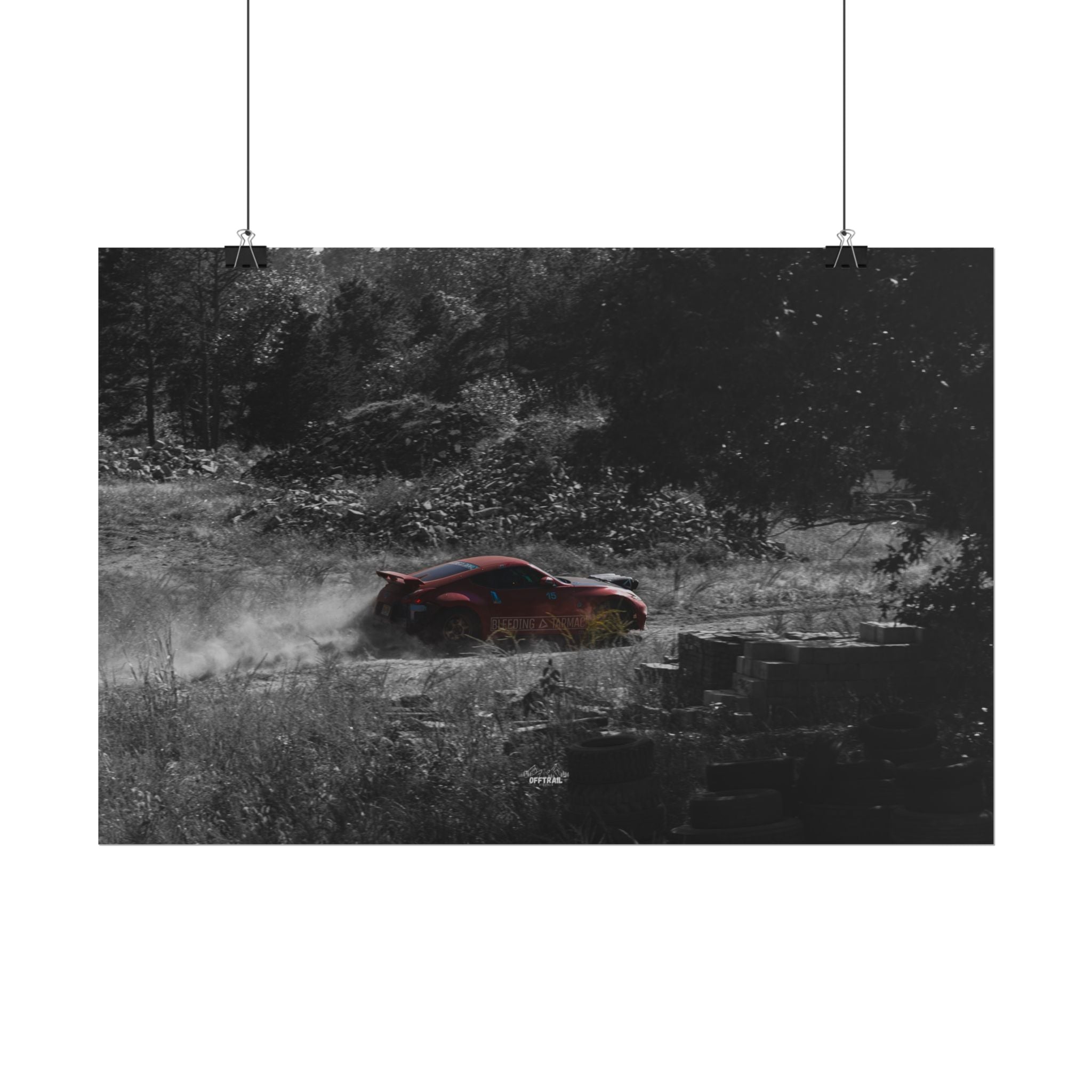 Broken Motorsports Safari 370Z - Dusty Monochrome - Rolled Print