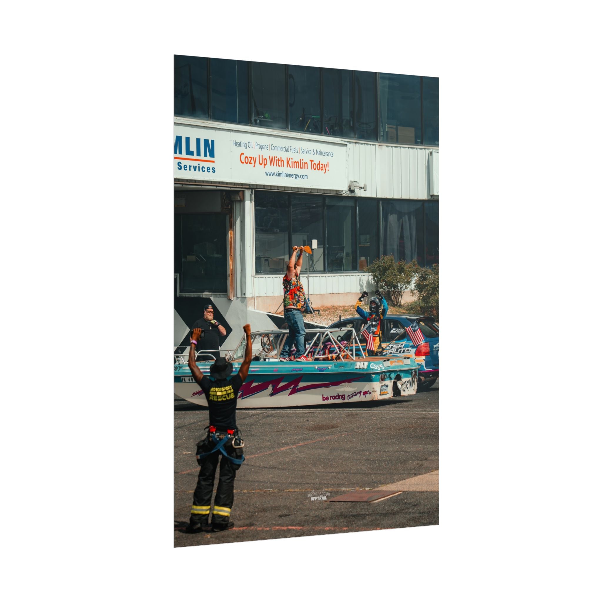 Victory! - Brandon Tothero & Jenny the Drift Boat - Rolled Print
