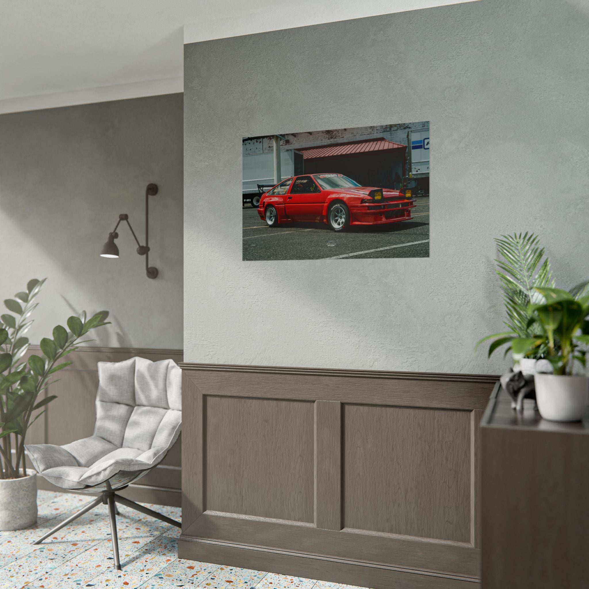 Lola the AE86 - Drifter Movie Car - Rolled Print