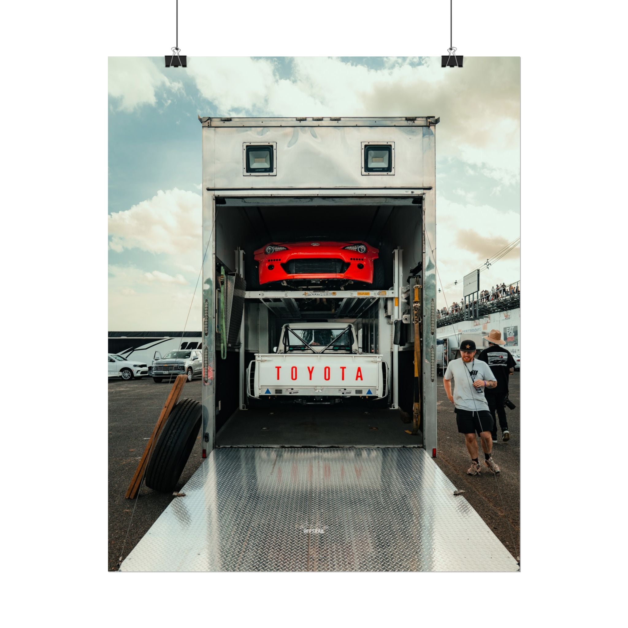 Ryan Tuerck Car Trailer - Rolled Print