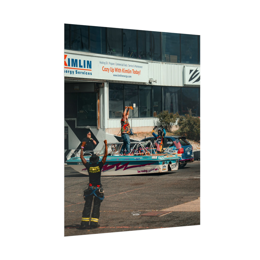 Victory! - Brandon Tothero & Jenny the Drift Boat - Rolled Print