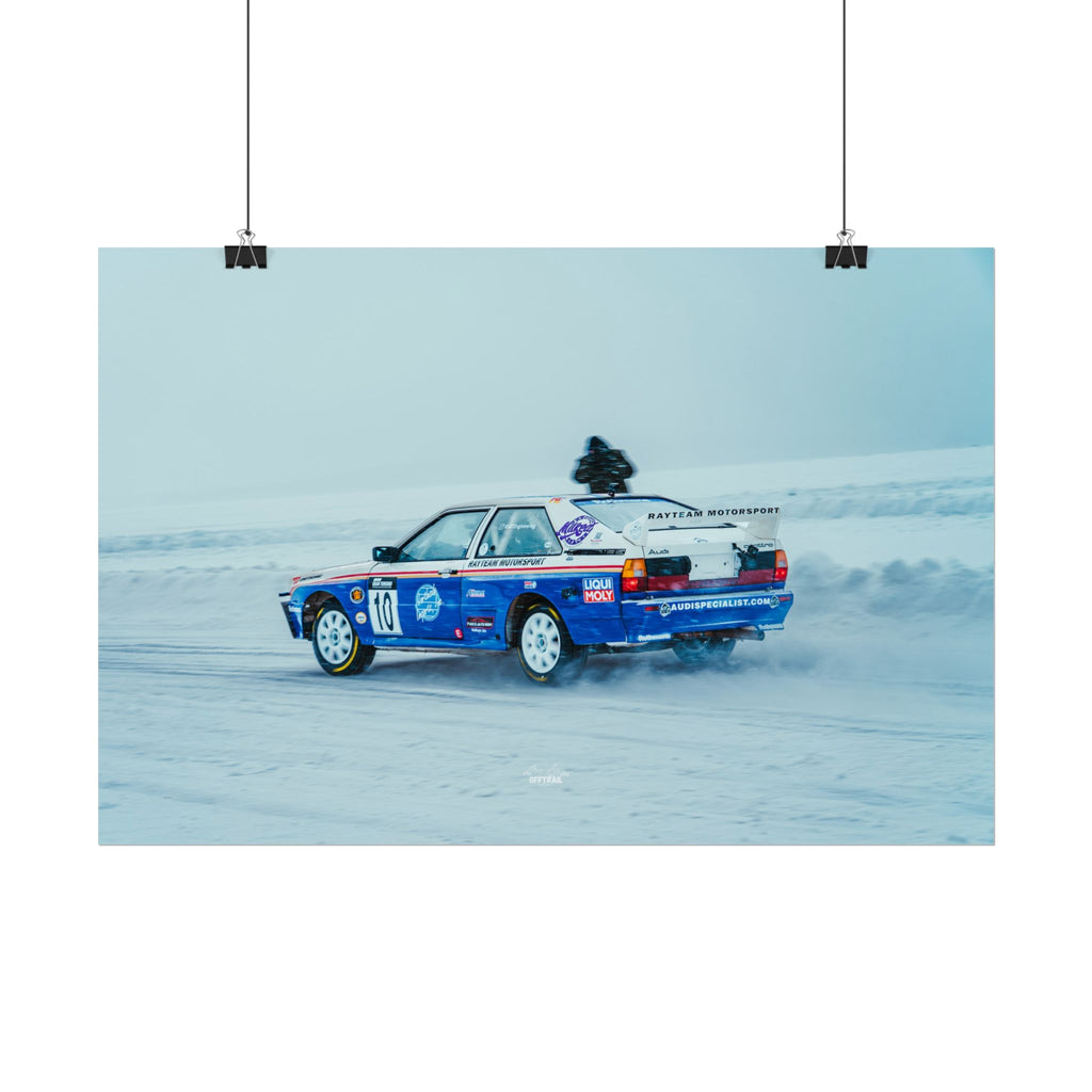 Rayteam Auto Audi Quattro - Ice Rally - Rolled Print