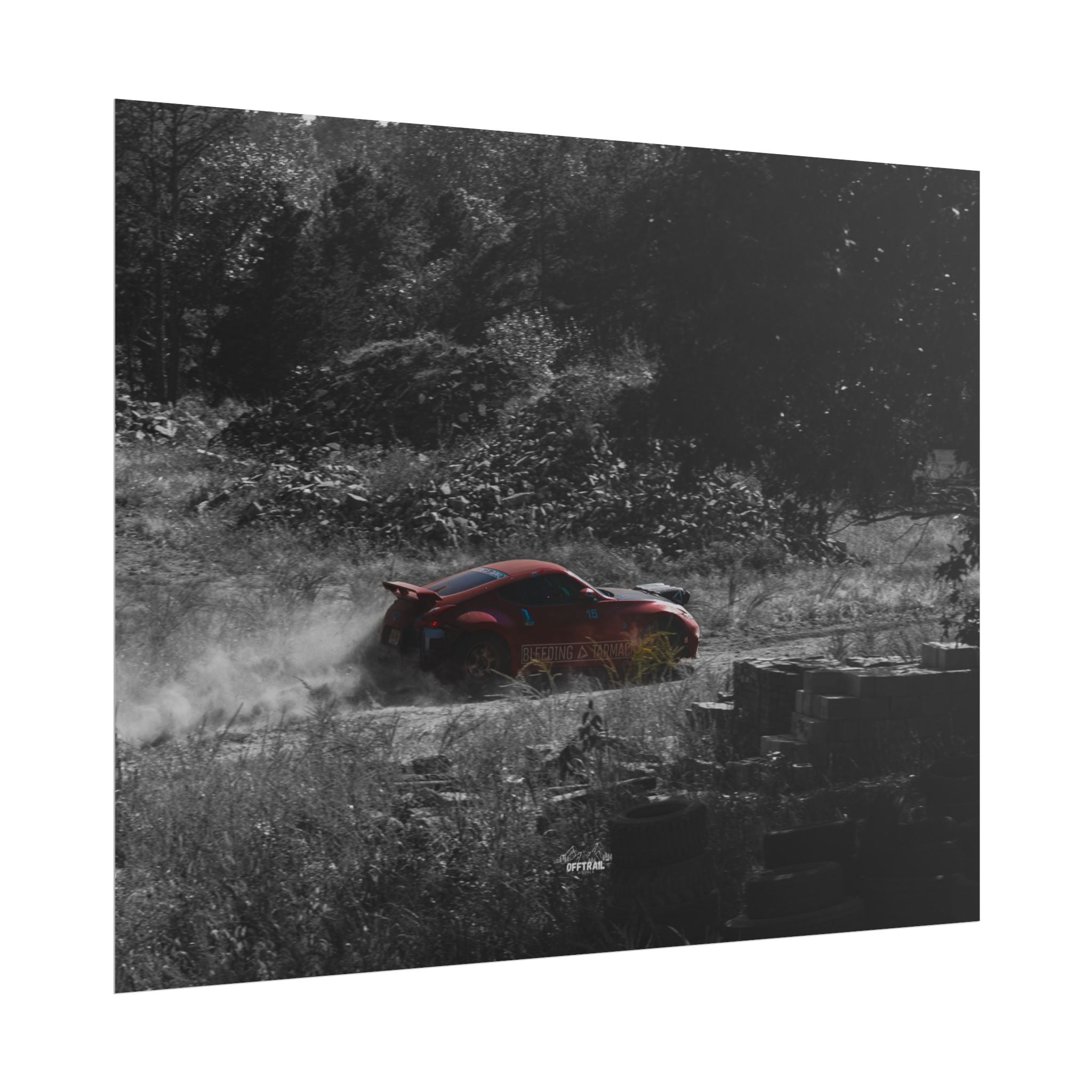 Broken Motorsports Safari 370Z - Dusty Monochrome - Rolled Print
