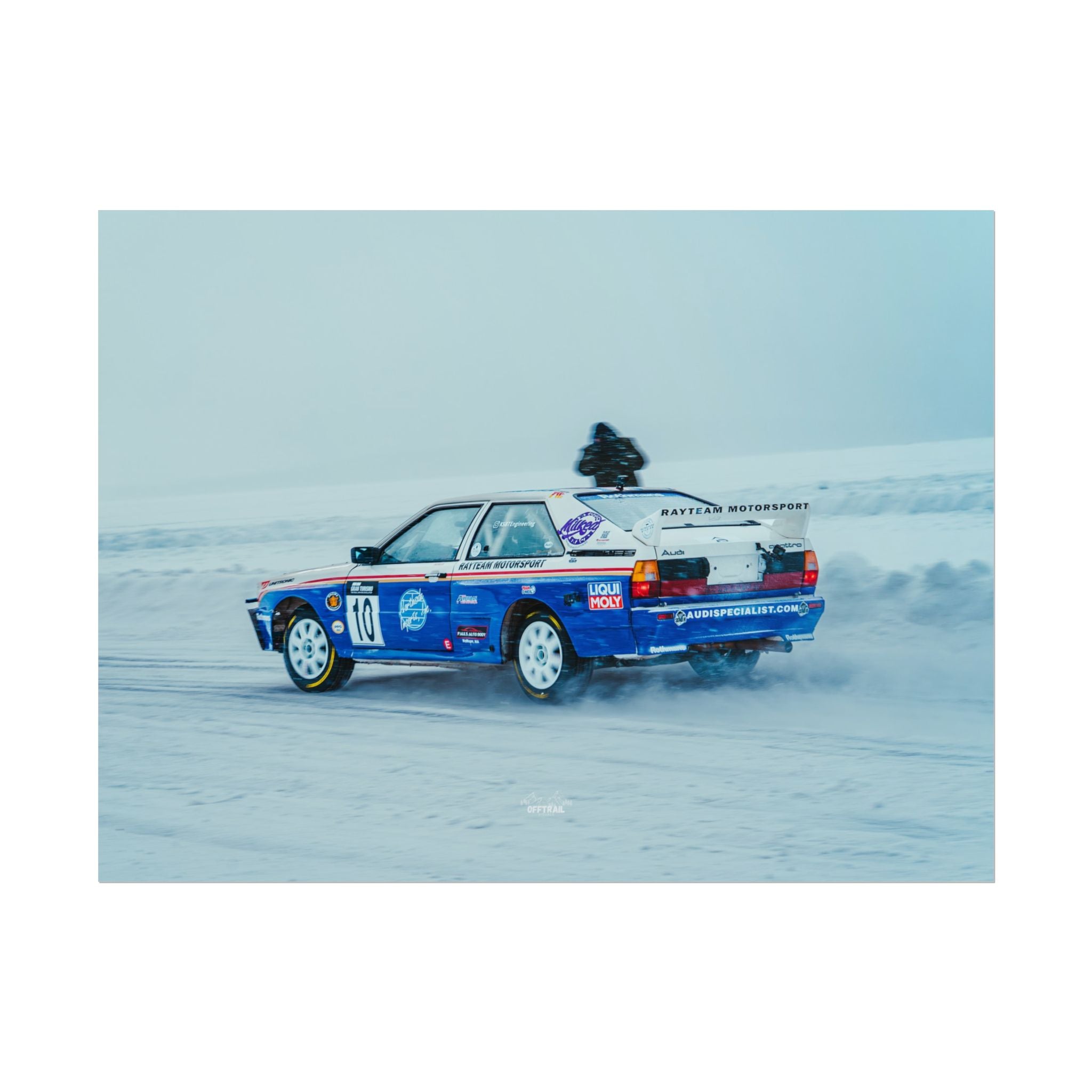 Rayteam Auto Audi Quattro - Ice Rally - Rolled Print