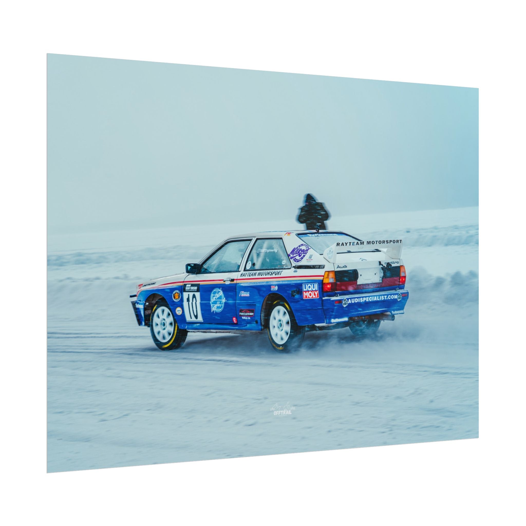 Rayteam Auto Audi Quattro - Ice Rally - Rolled Print