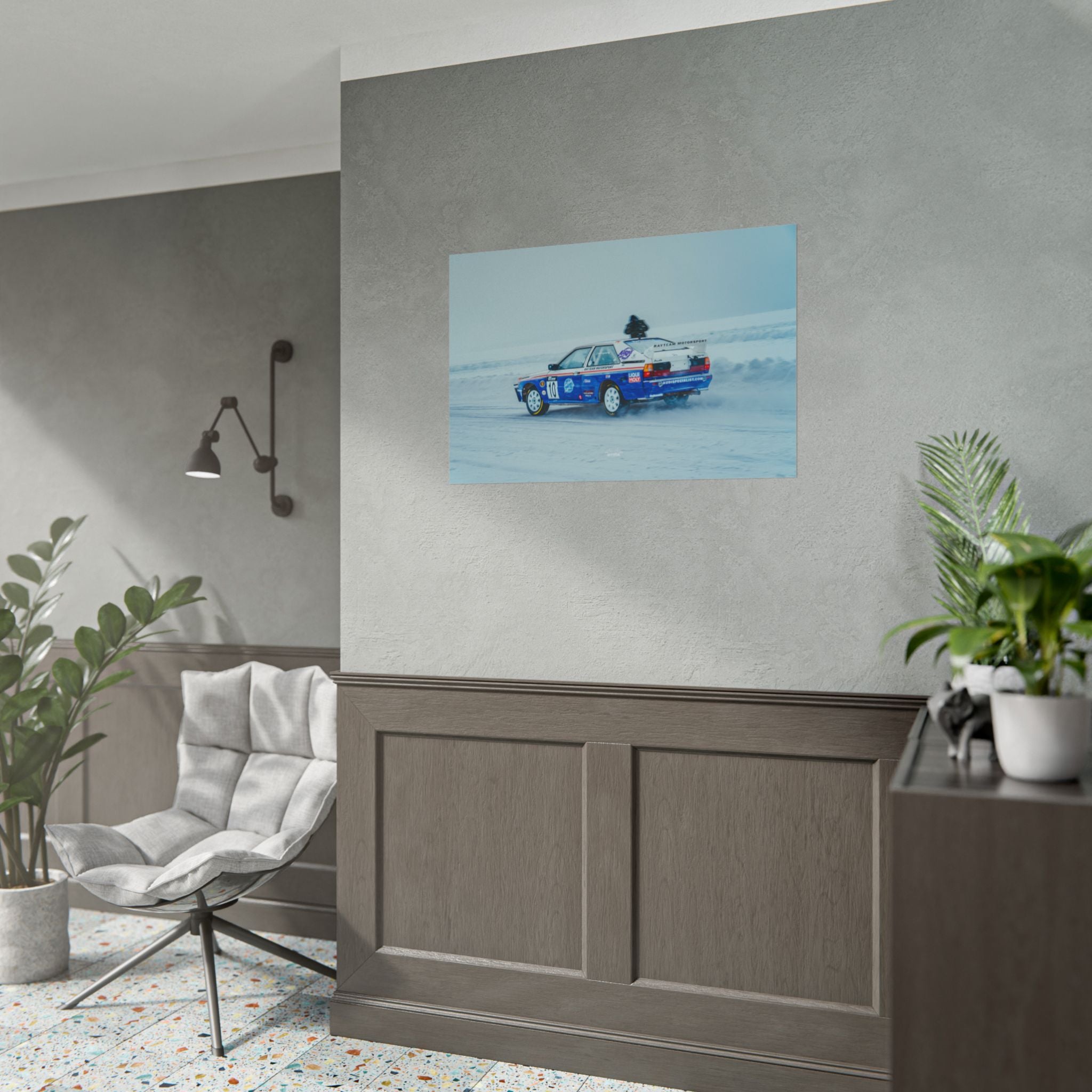 Rayteam Auto Audi Quattro - Ice Rally - Rolled Print
