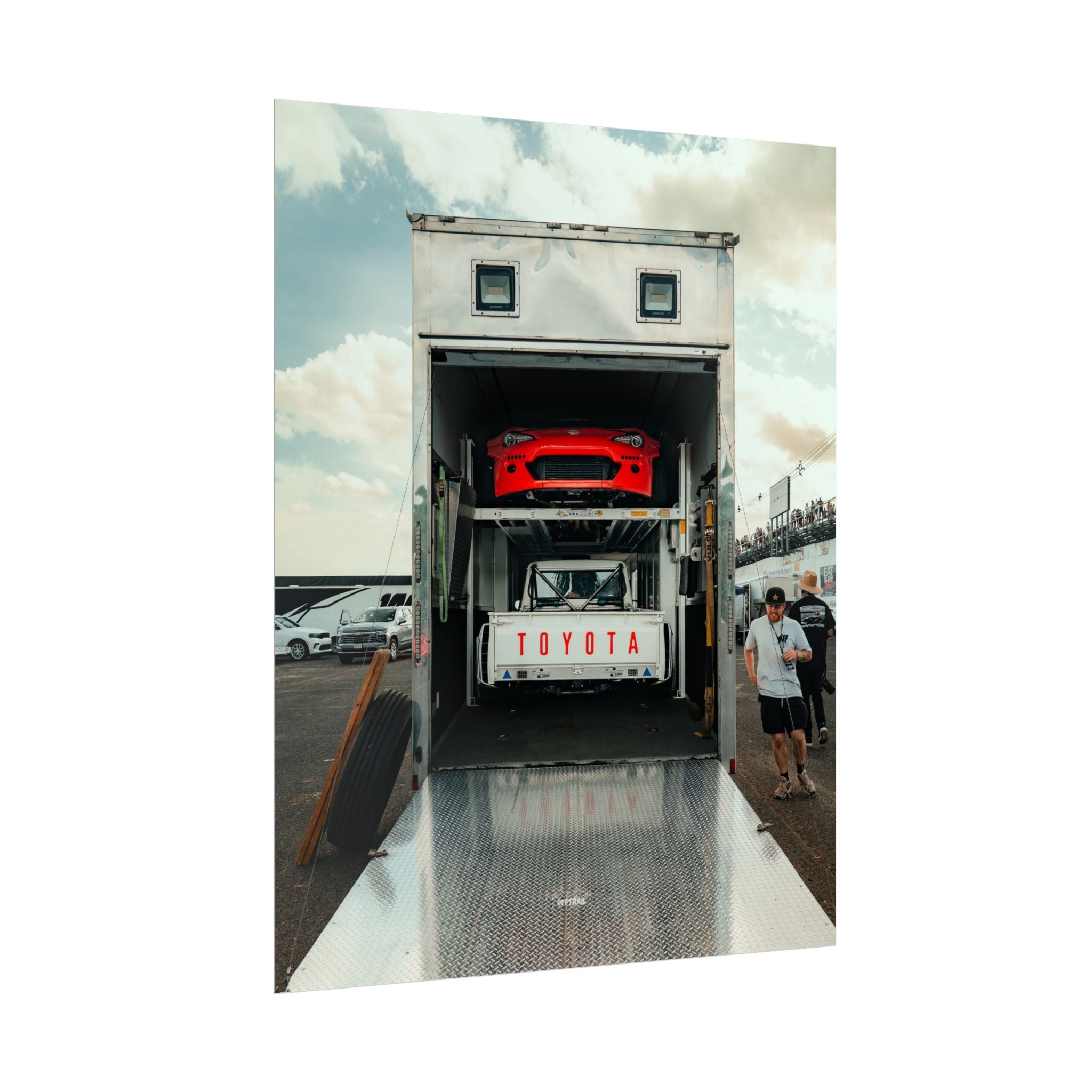 Ryan Tuerck Car Trailer - Rolled Print
