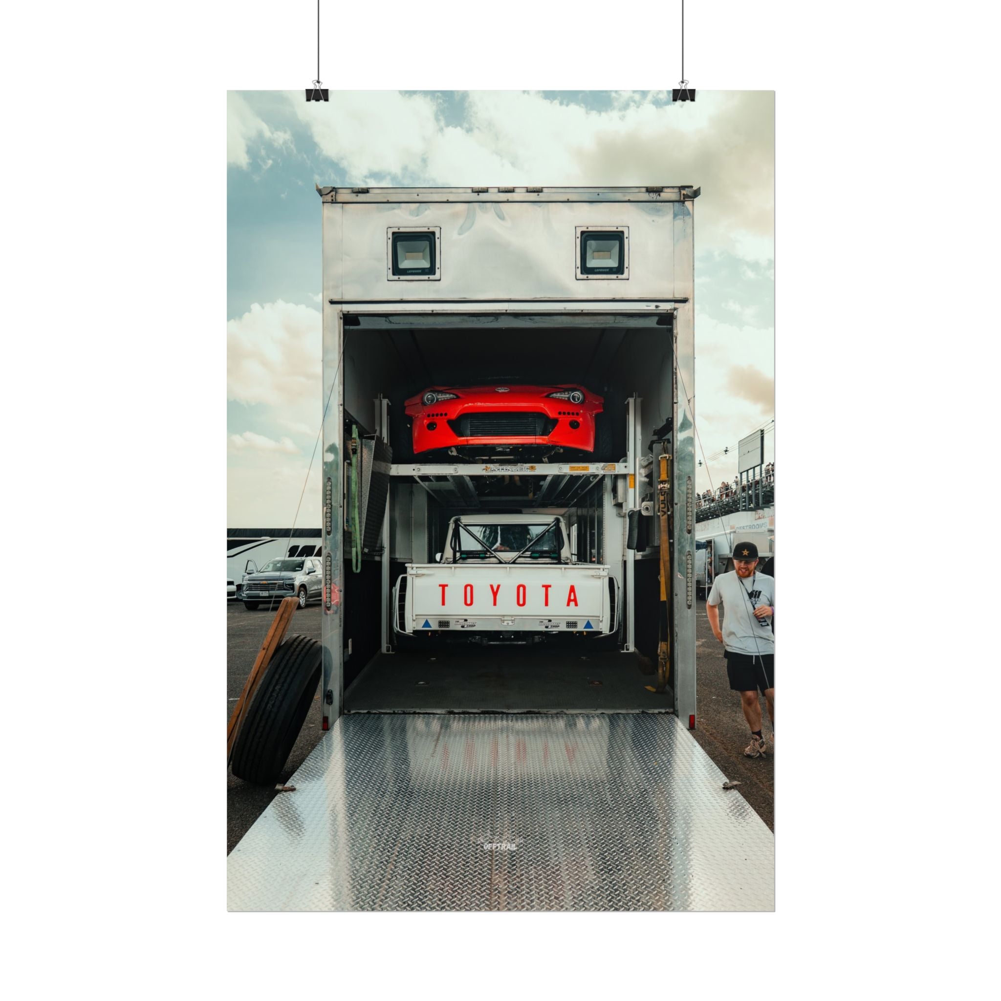 Ryan Tuerck Car Trailer - Rolled Print