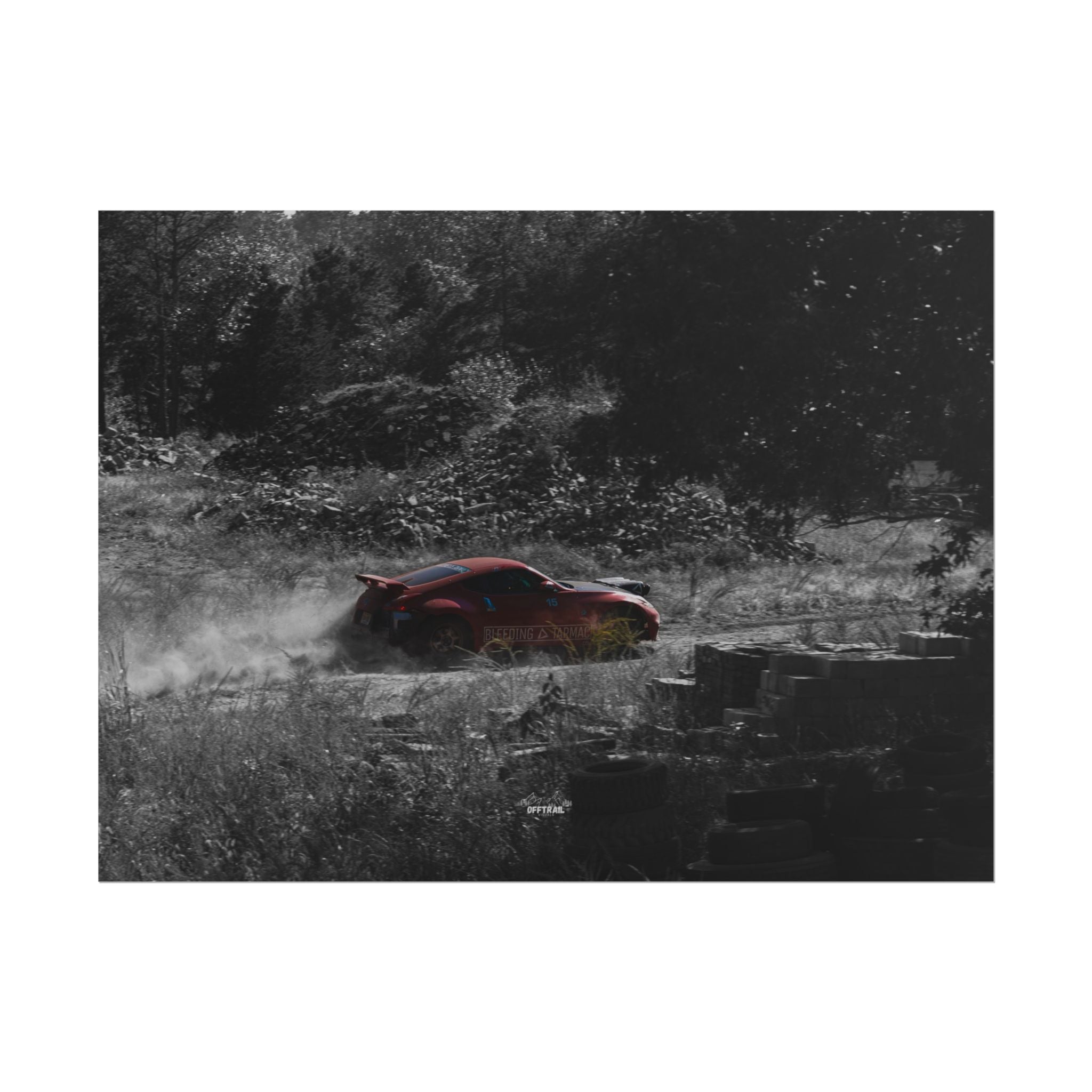 Broken Motorsports Safari 370Z - Dusty Monochrome - Rolled Print