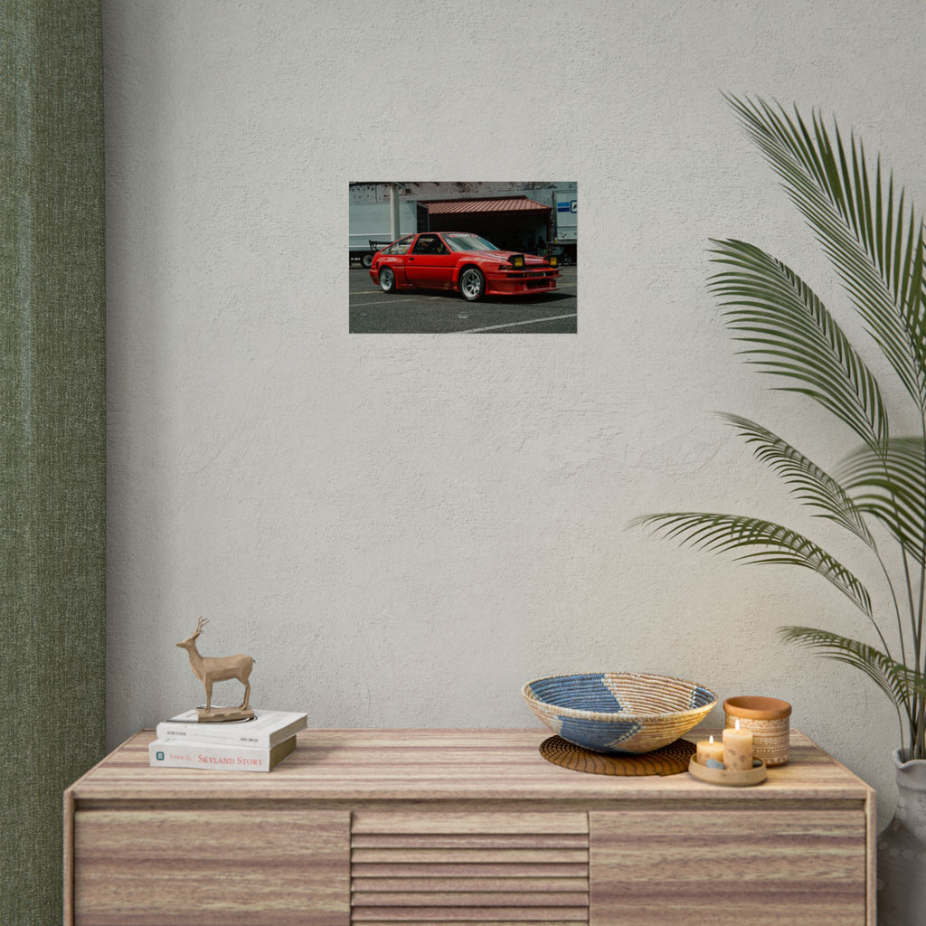 Lola the AE86 - Drifter Movie Car - Rolled Print