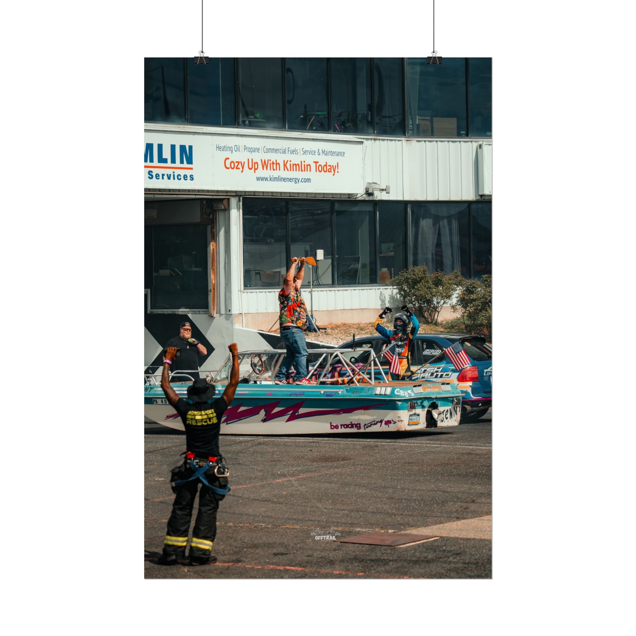 Victory! - Brandon Tothero & Jenny the Drift Boat - Rolled Print