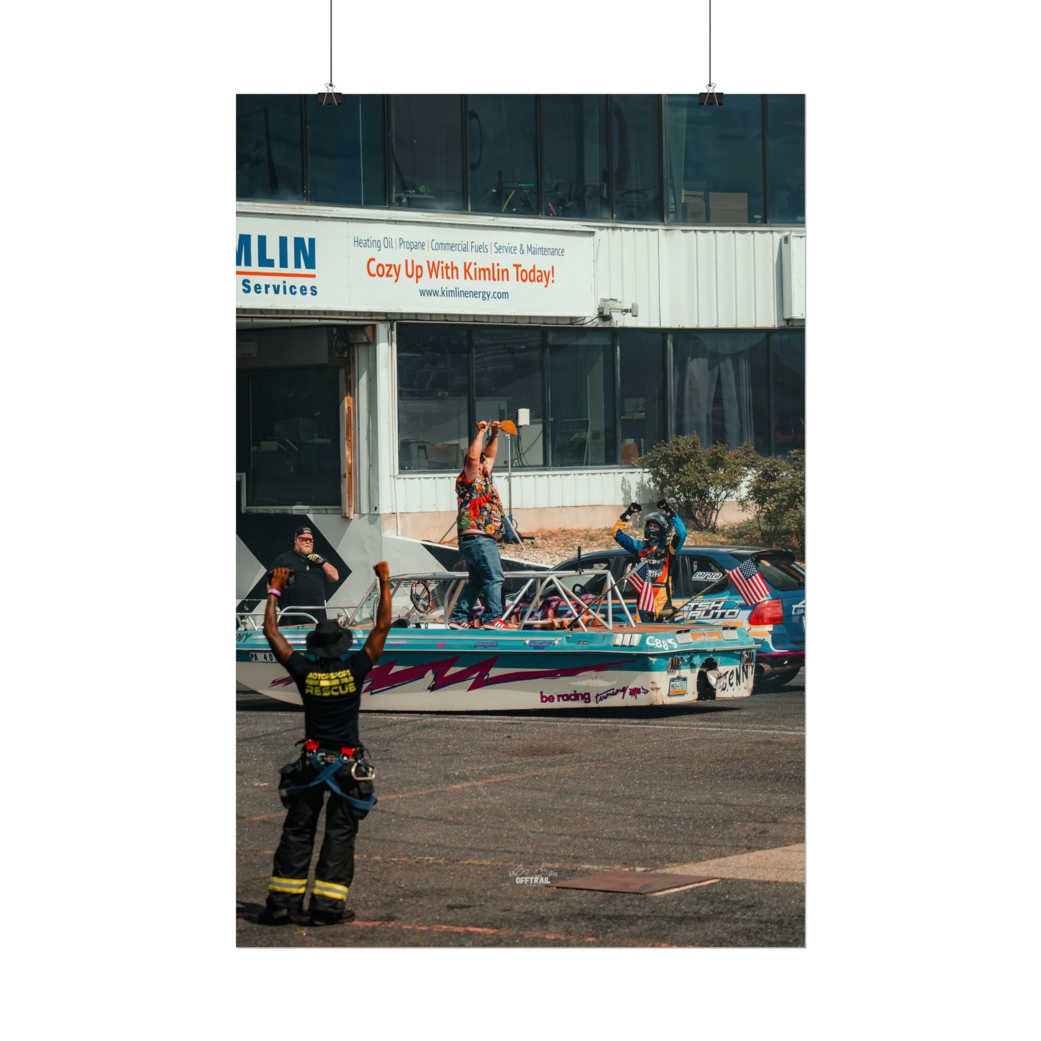 Victory! - Brandon Tothero & Jenny the Drift Boat - Rolled Print
