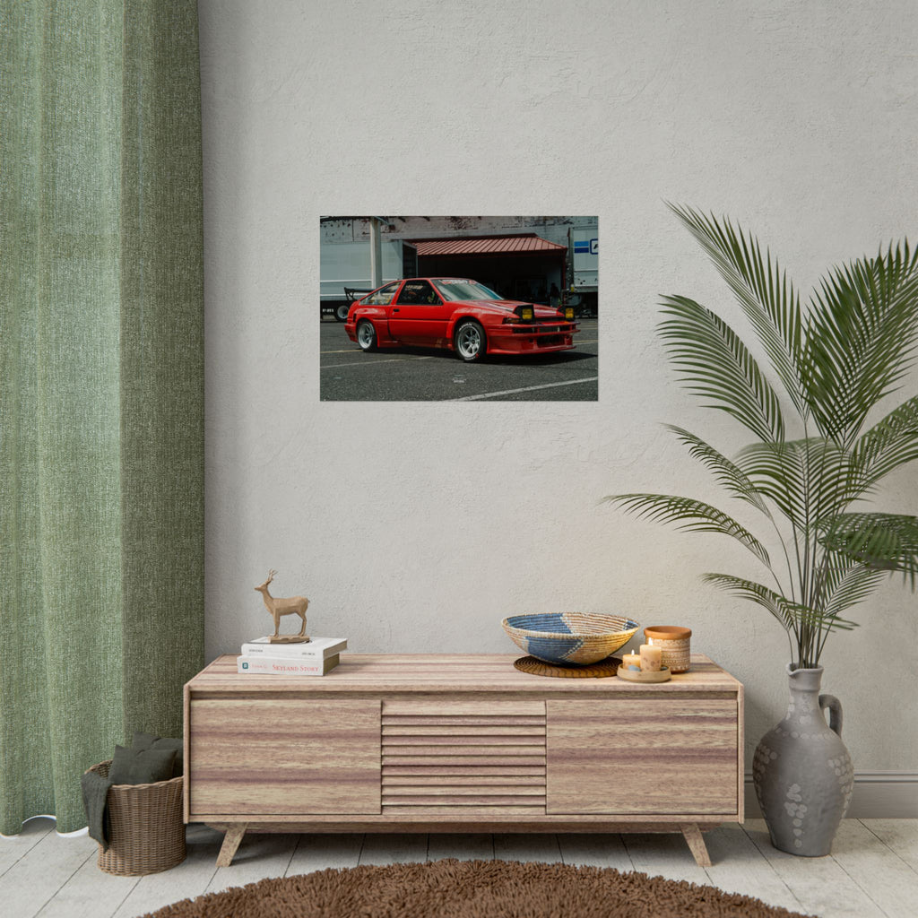 Lola the AE86 - Drifter Movie Car - Rolled Print
