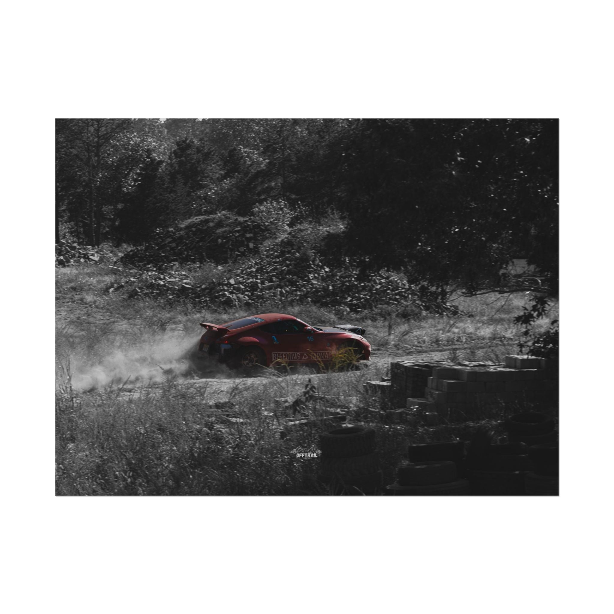 Broken Motorsports Safari 370Z - Dusty Monochrome - Rolled Print