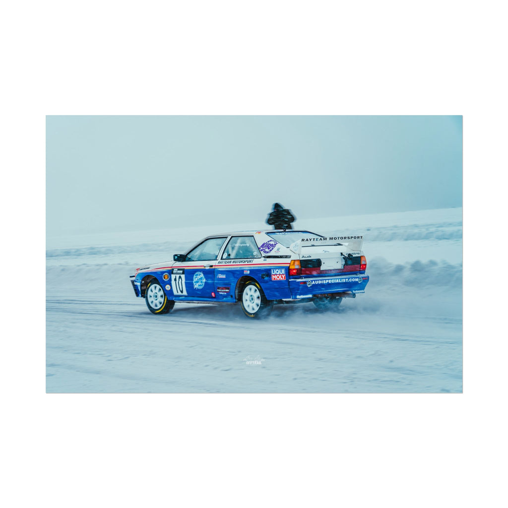 Rayteam Auto Audi Quattro - Ice Rally - Rolled Print