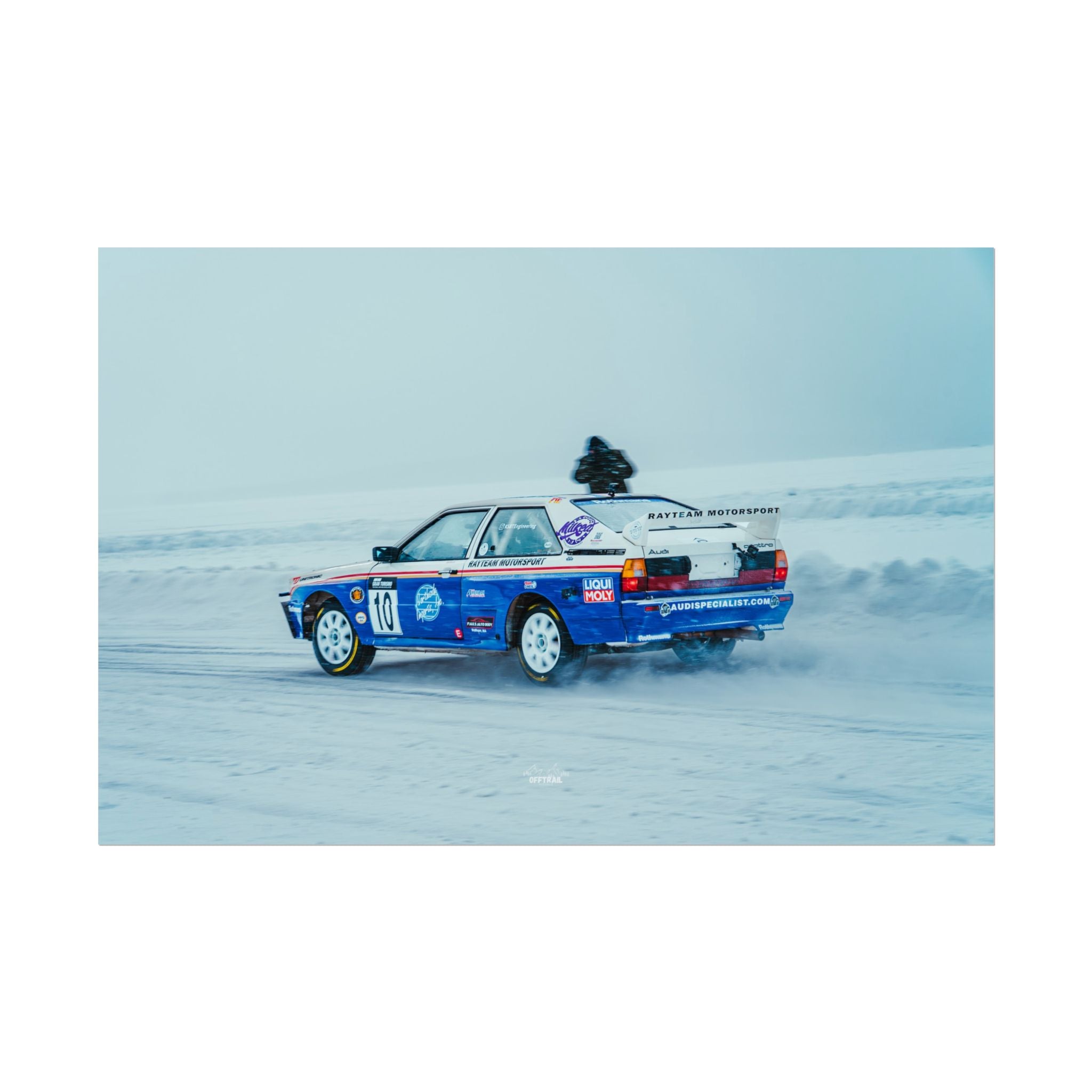 Rayteam Auto Audi Quattro - Ice Rally - Rolled Print