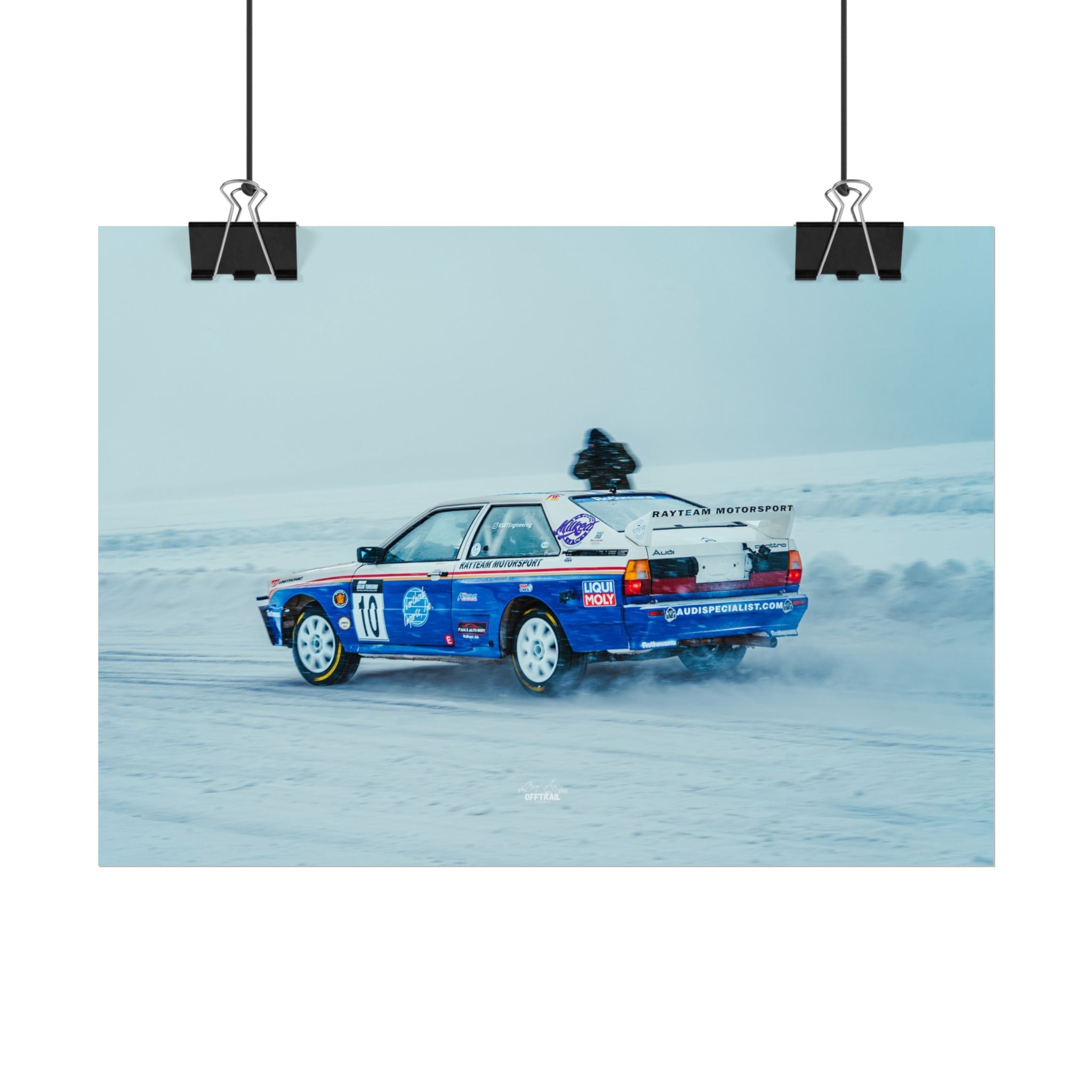 Rayteam Auto Audi Quattro - Ice Rally - Rolled Print