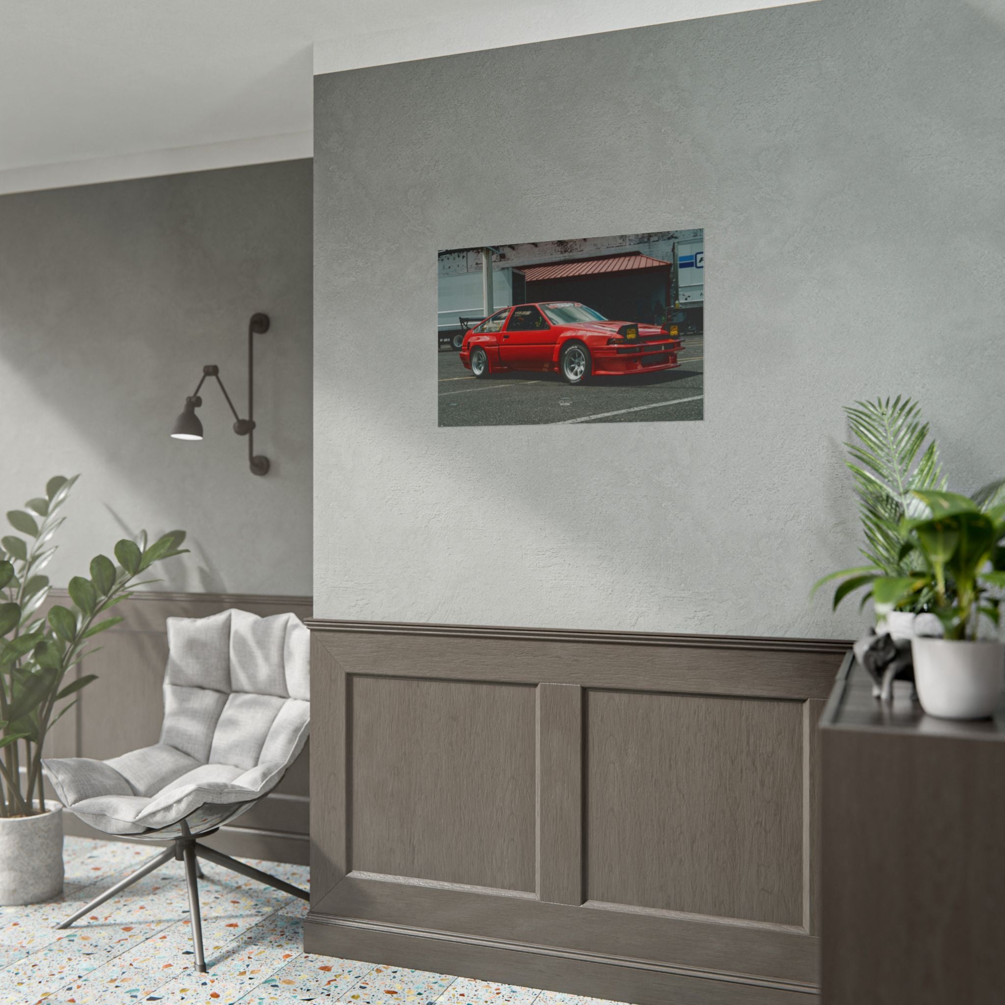 Lola the AE86 - Drifter Movie Car - Rolled Print