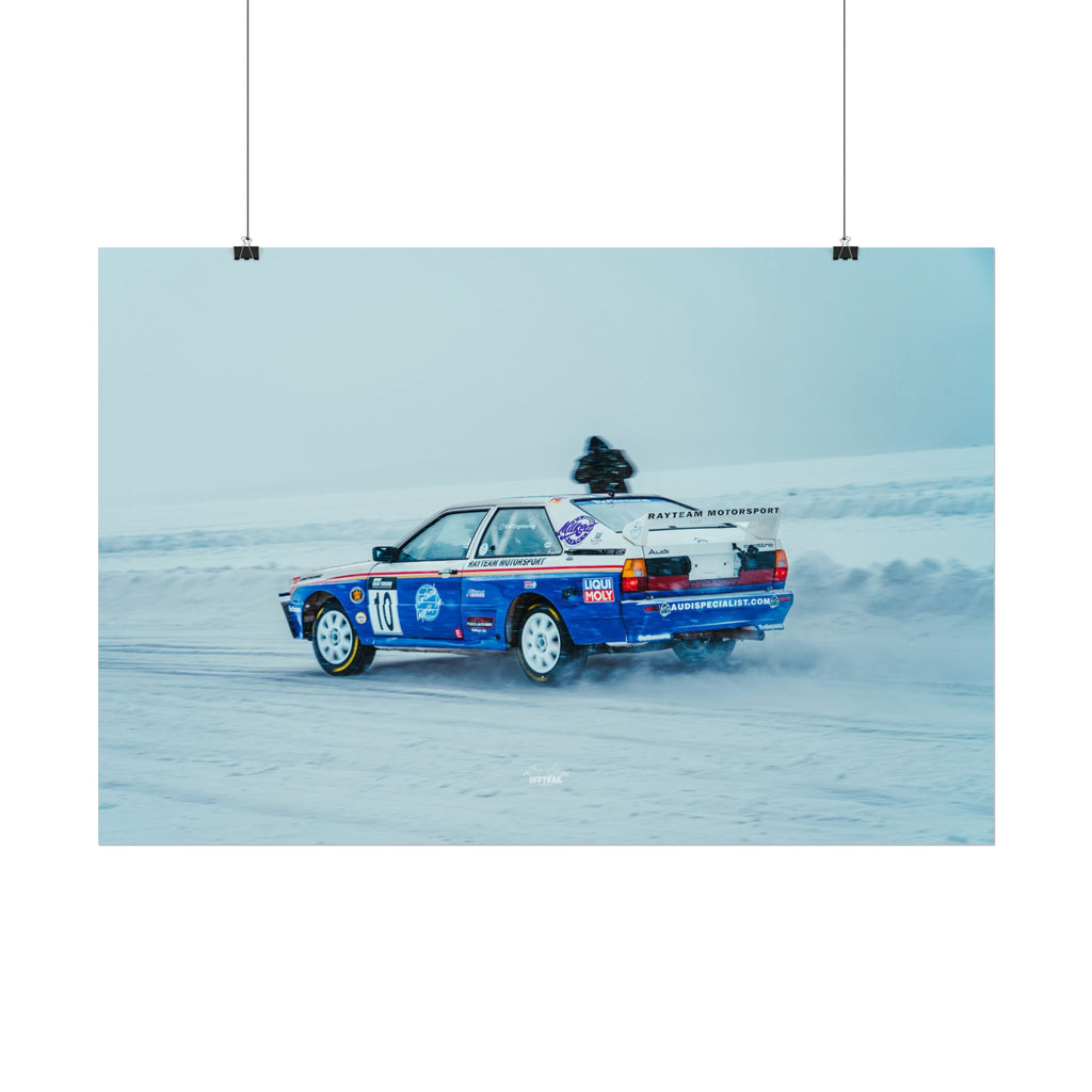 Rayteam Auto Audi Quattro - Ice Rally - Rolled Print